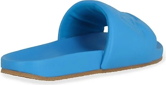 Quilted Logo Leather Slides - Image 3