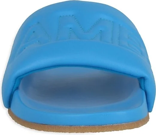 Quilted Logo Leather Slides - Image 5
