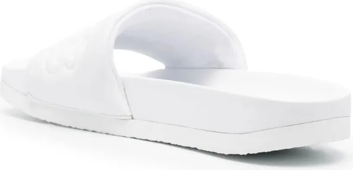 Quilted-Logo Leather Slides - Image 3