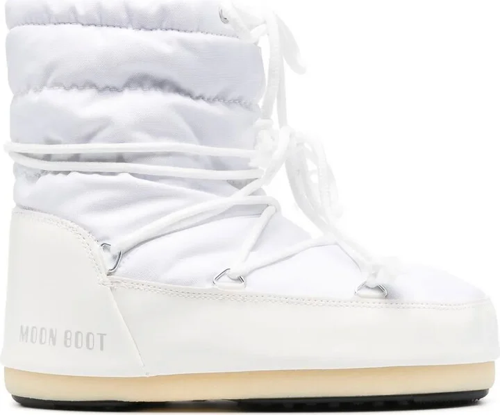 Quilted Logo-Print Ankle Boots