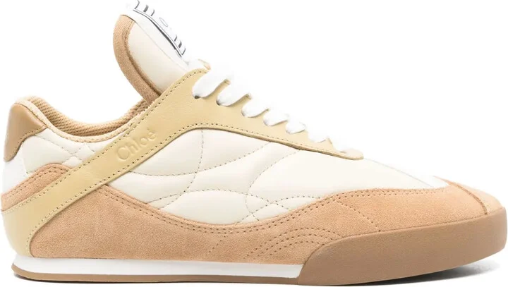 Quilted-Panel Sneakers