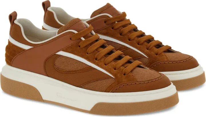 Quilted Panelled-Design Sneakers - Image 2