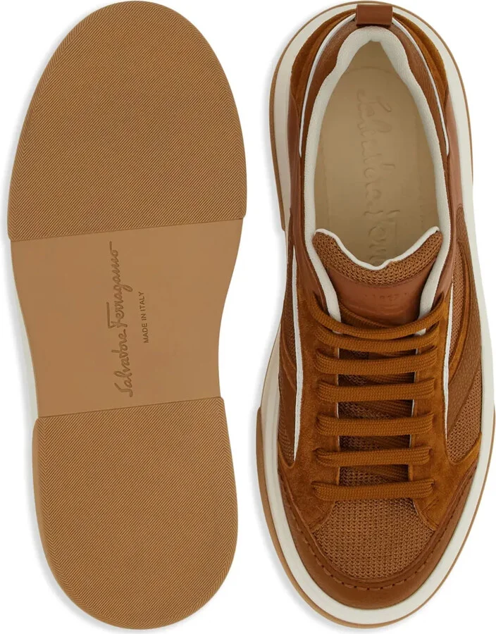 Quilted Panelled-Design Sneakers - Image 5