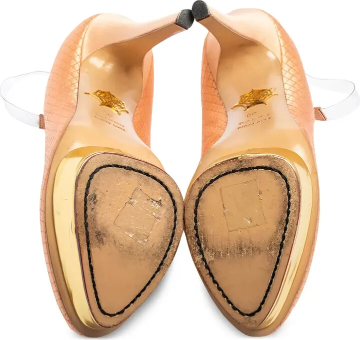 Quilted Platform Ankle-Strap Heels - Image 5