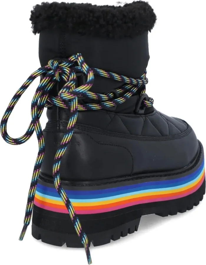Quilted Rainbow-Sole Boots - Image 3
