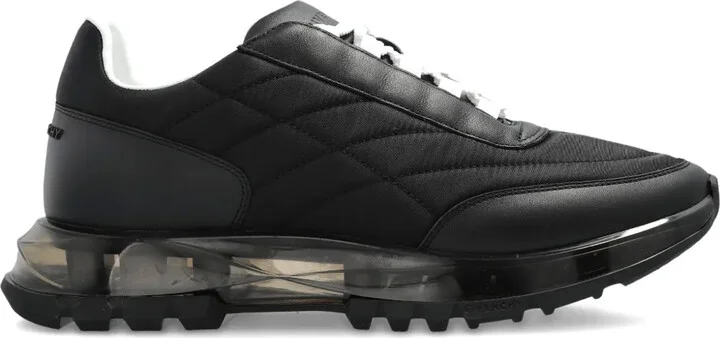Quilted Transparent-Sole Sneakers