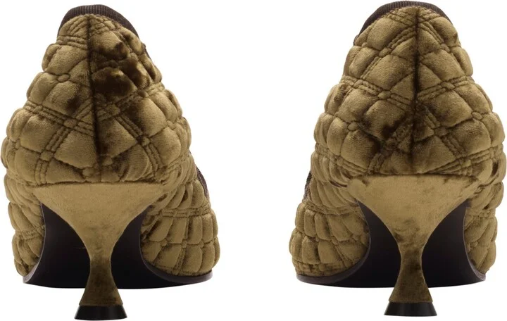 Quilted Velvet Cameo Slippers - Image 3