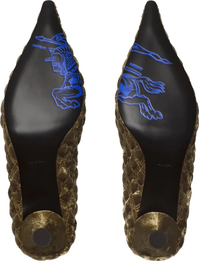 Quilted Velvet Cameo Slippers - Image 5