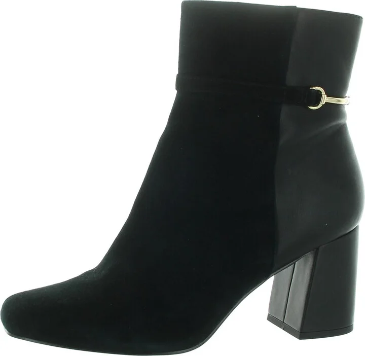 Quincy Womens Suede Zipper Mid-Calf Boots