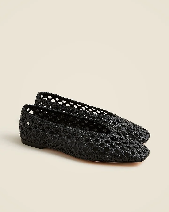 Quinn handwoven ballet flats in leather - Image 2