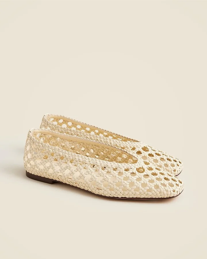 Quinn handwoven ballet flats in leather - Image 3
