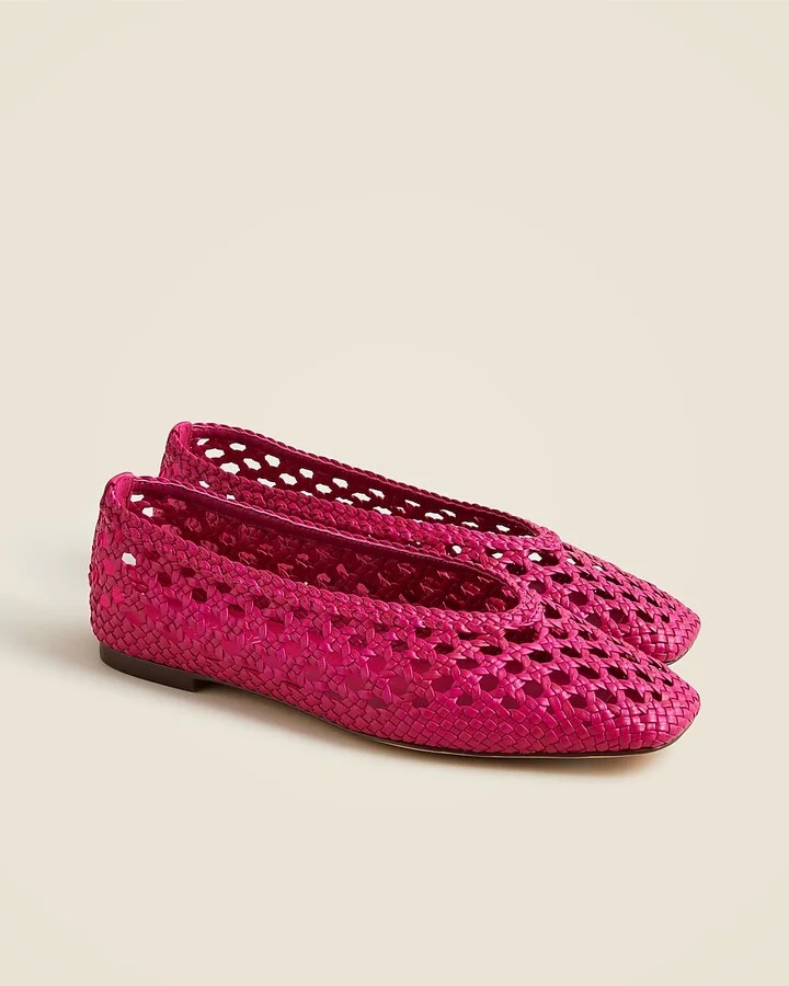 Quinn handwoven ballet flats in leather - Image 4