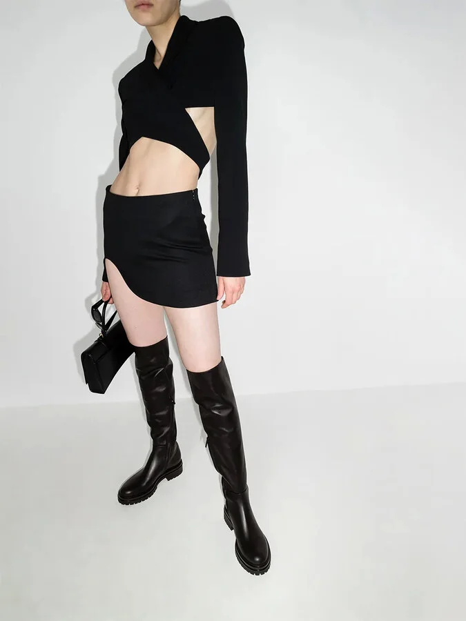 Quinn leather thigh-high boots - Image 3
