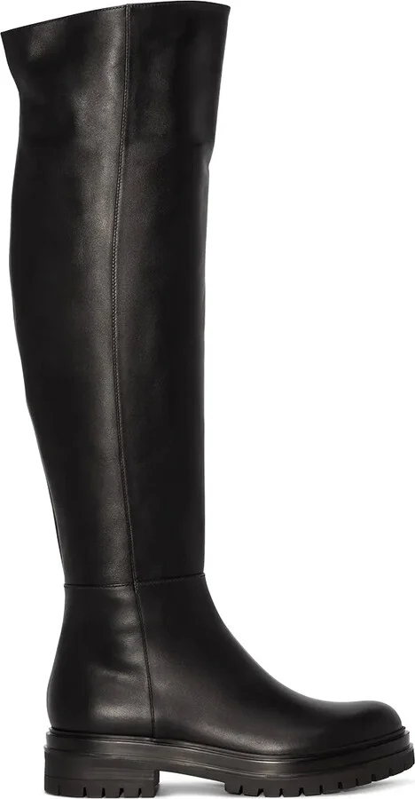 Quinn leather thigh-high boots