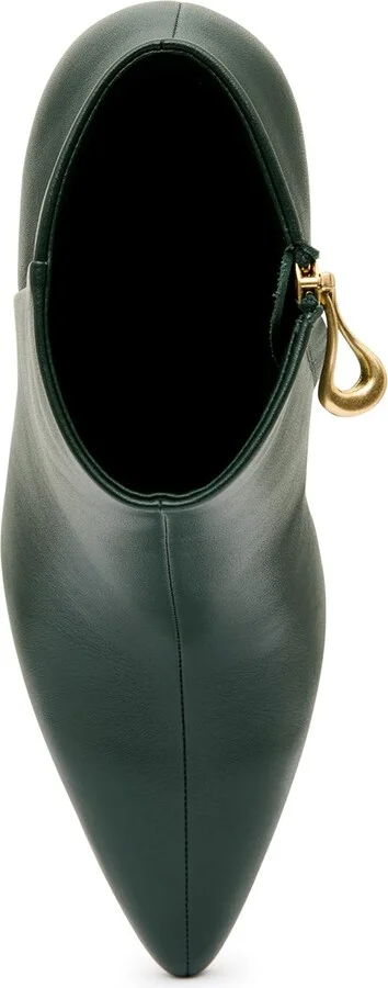 Quinn Ribbon Heel Ankle Boot In Colour Forest Green Size 35 - Image 4