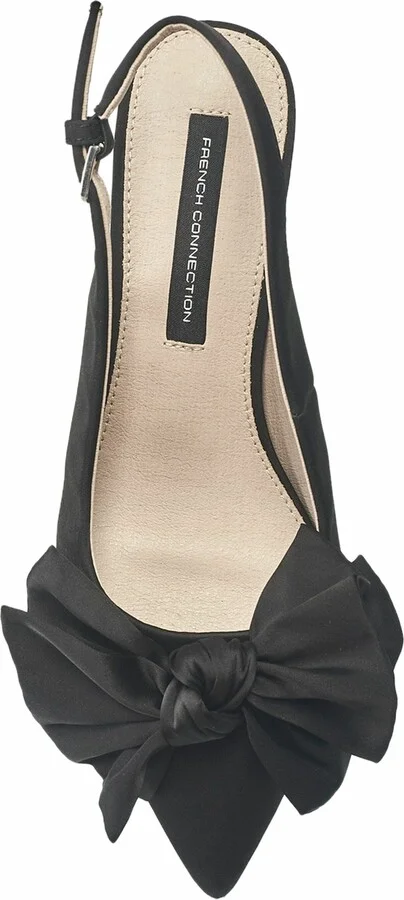 Quinn Satin Bow Kitten Pump - Image 4