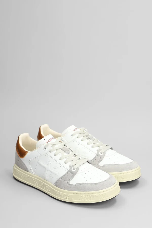 Quinn Sneakers In White Suede And Leather - Image 2