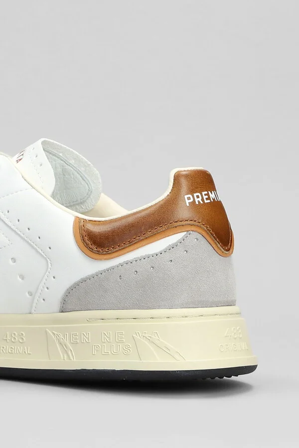 Quinn Sneakers In White Suede And Leather - Image 5