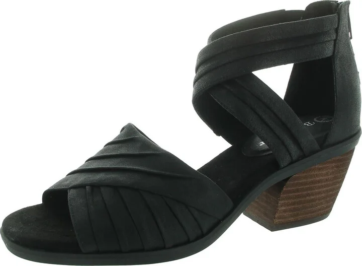 Quinnell Womens Zipper Manmade Block Heel