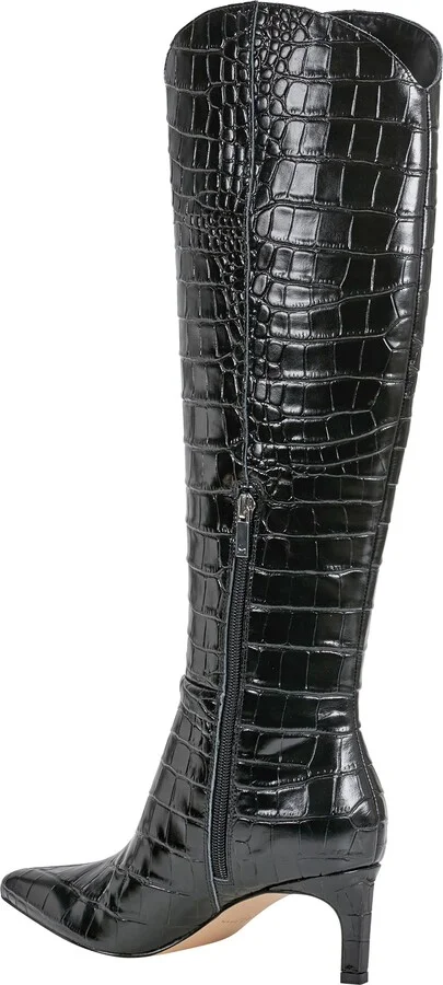 Quinnie Croc Embossed Over the Knee Boot - Image 2