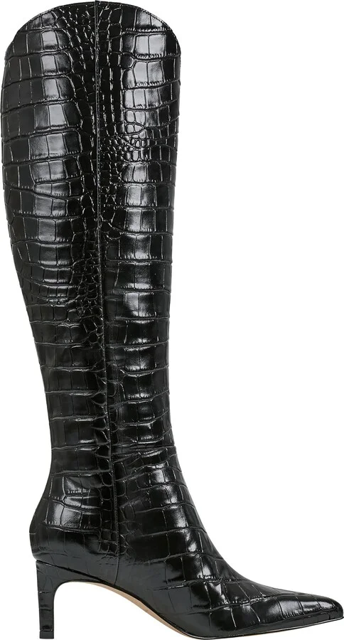 Quinnie Croc Embossed Over the Knee Boot - Image 3