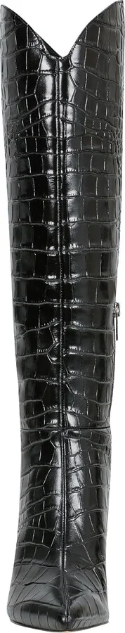 Quinnie Croc Embossed Over the Knee Boot - Image 4