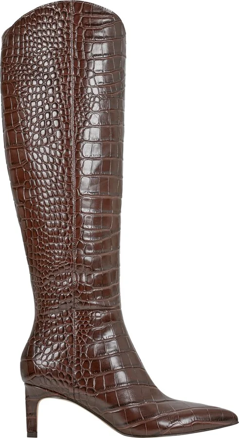 Quinnie Croc Embossed Over the Knee Boot - Image 10