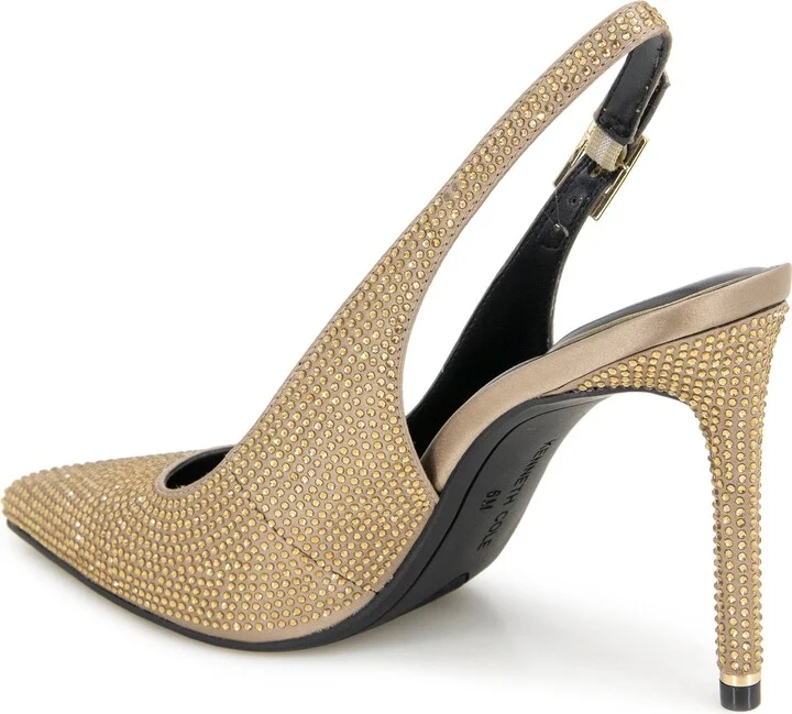 Quinnly Crystal Slingback Pointed Toe Pump - Image 10