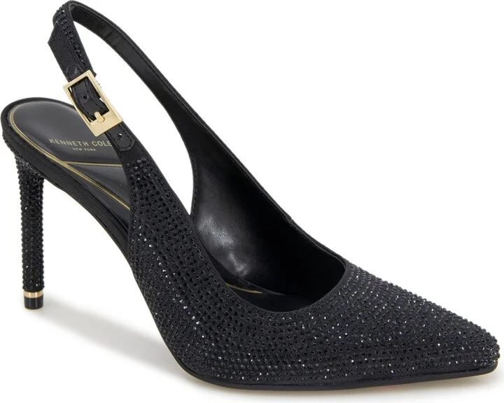 Quinnly Crystal Slingback Pointed Toe Pump