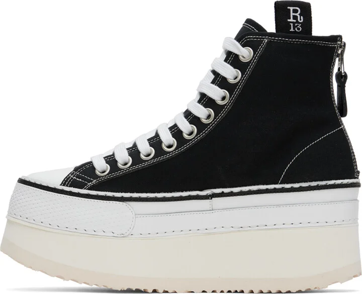 R13 Black Courtney Sneakers - Image 3