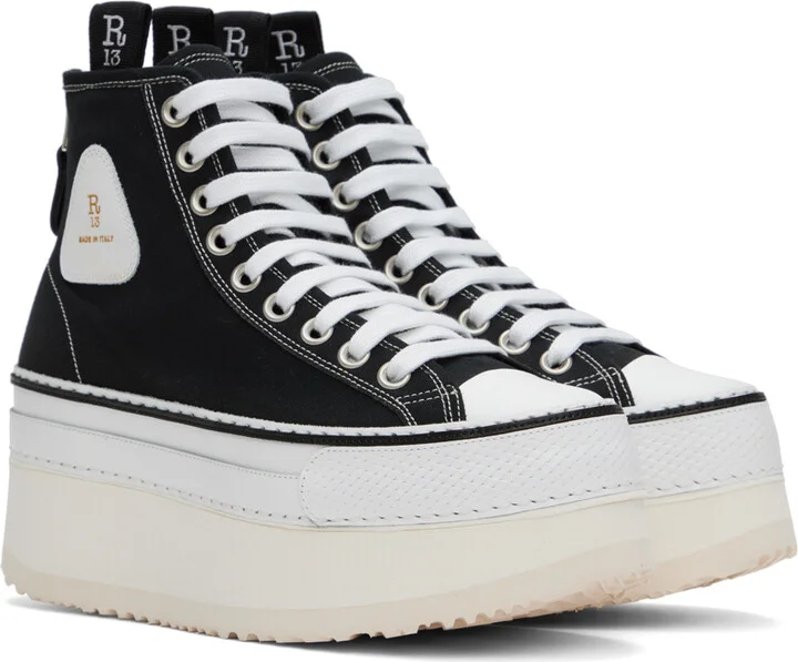 R13 Black Courtney Sneakers - Image 4