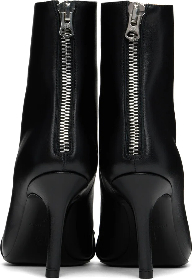 R13 Black Sid Heeled Harness Boots - Image 2