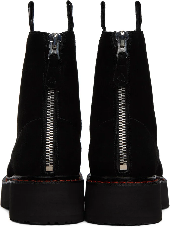 R13 Black Single Stack Boots - Image 2