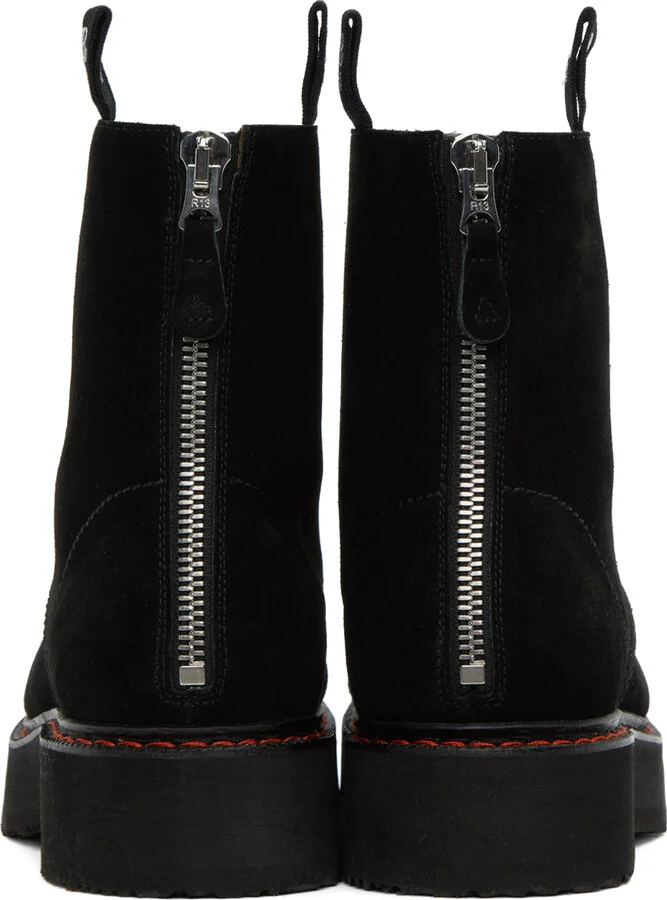 R13 Black Single Stack Boots - Image 2