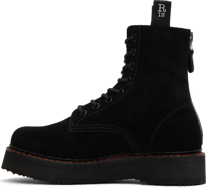 R13 Black Single Stack Boots - Image 3