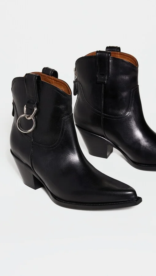 R13 Cowboy Ankle Boots with Ring - Image 4
