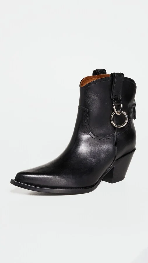 R13 Cowboy Ankle Boots with Ring - Image 5