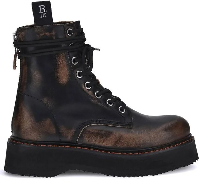 R13 Lace-Up Ankle Boots