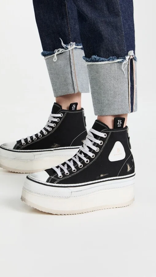 R13 Platform High Top Sneakers - Image 5