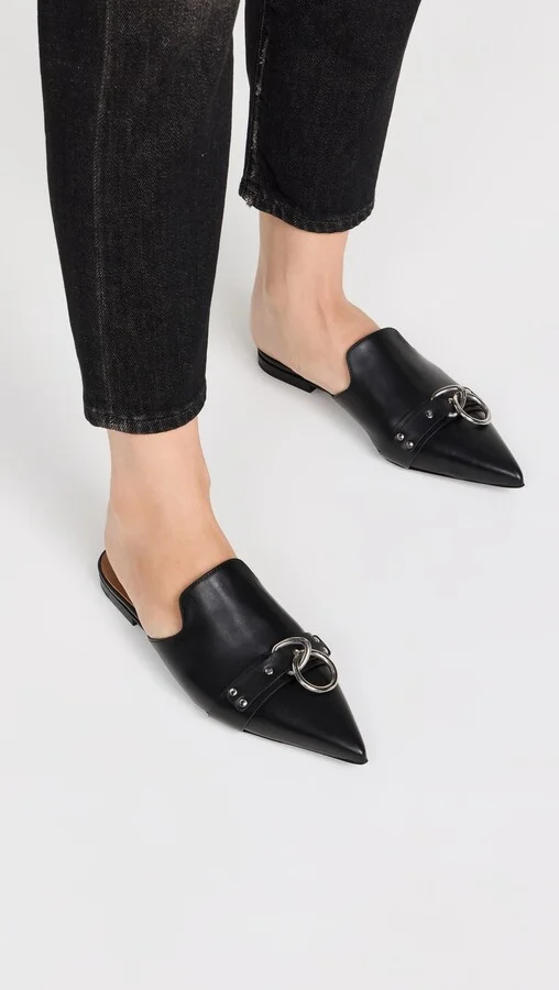 R13 Pointed Toe Slides with Ring - Image 4