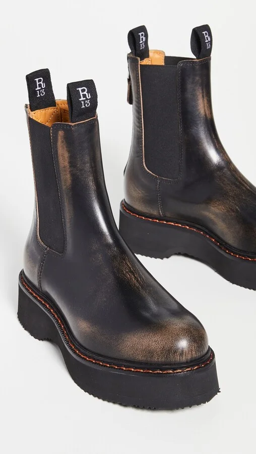 R13 Single Stack Chelsea Boots - Image 2