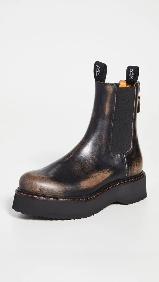 R13 Single Stack Chelsea Boots - Image 4