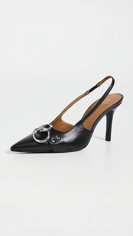R13 Sling Back Heels with Ring - Image 5