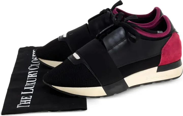 Race Runner Leather-Strap Sneakers - Image 5