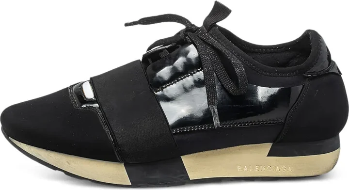 Race Runner panelled lace-up sneakers