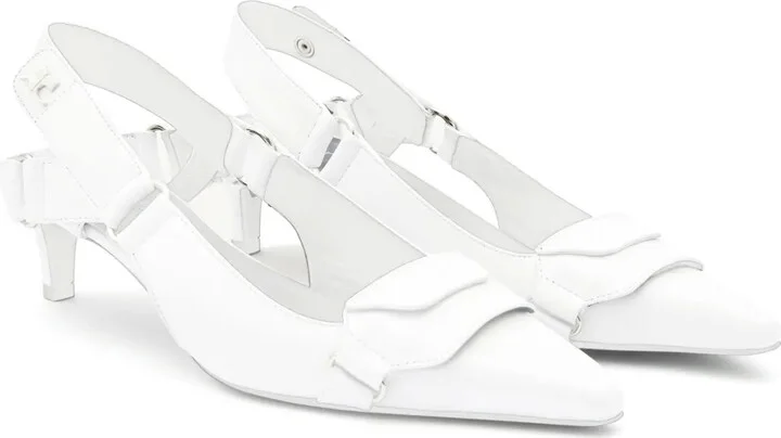 Racer leather pumps