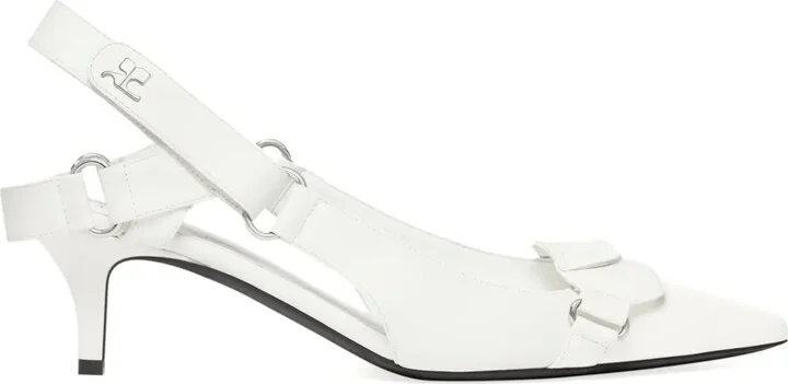 Racer slingback pumps