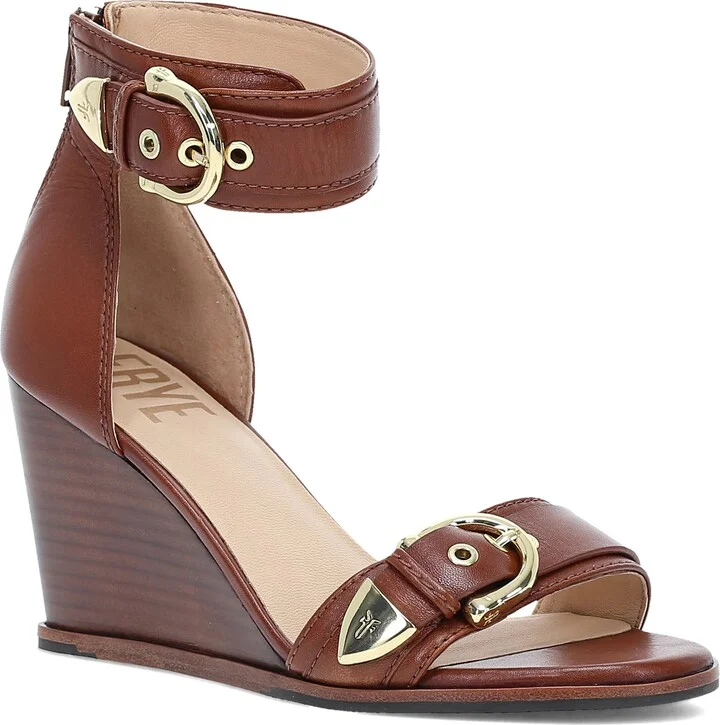 Rachel Ankle Strap Wedge Sandal