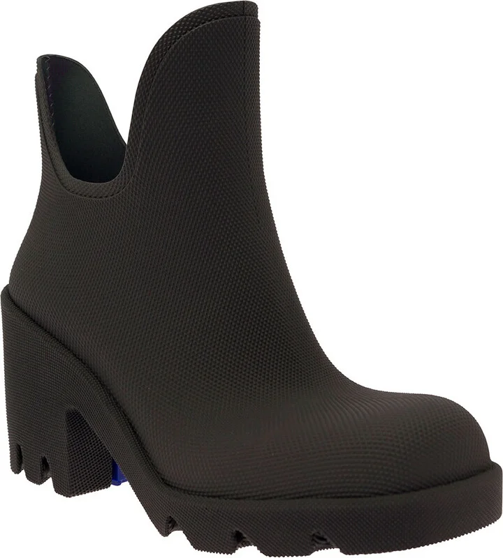 'rachel' Black Rainboot With Logo Detail In Rubber Woman - Image 2