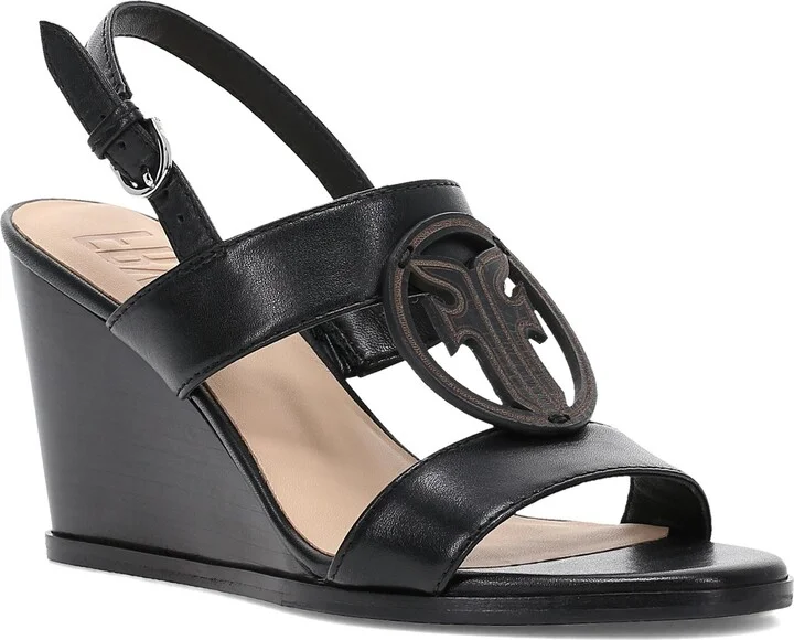 Rachel Logo Slingback Wedge